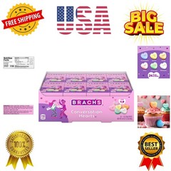 Valentine’s Day Tiny Conversation Hearts, Friendship Exchange, 1 oz Boxes, 24 Ct