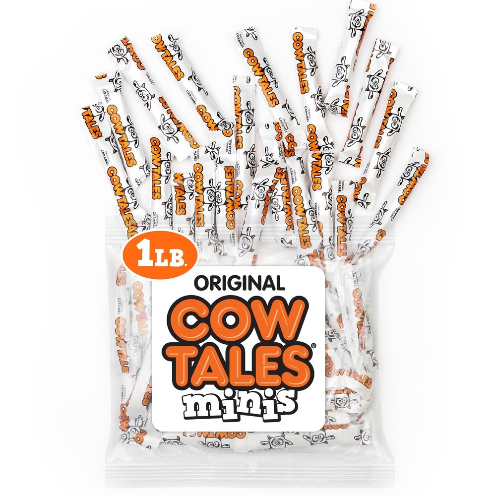Candy Vanilla Cow Tales Minis – 1 Pound Bag (16 Ounces) – Fresh from the Factory