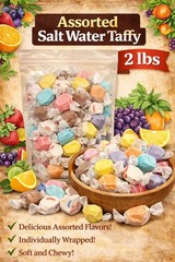 Assorted Salt Water Taffy, 2 lbs