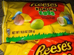 Reeses Pieces ~ Peanut Butter Eggs Candy 2-Bags 10.8 Oz. Each ~ Expires 05/2027