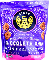 Siete Grain Free Mexican Vanilla Chocolate Chip Cookies 16 Oz EXP 11/2026