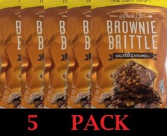 5x Sheila G’s Brownie Brittle SALTED CARAMEL Cookie Snack Thins 5 oz Bag 5 PACK