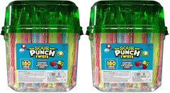 Twists, Sour Candy 6″ Individually Wrapped Chewy Candy, 4 Assorted Fruity Flavor