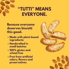 Gluten Free Almond Biscotti, 9.9 oz (283g) Resealable Cookie Bag – Plant Base…