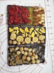 Dark Belgium Chocolate Banana Jackfruit Macadamia Bar hand made SPECIAL GIFT.