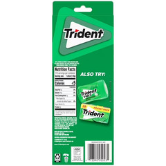 Trident Spearmint Sugar Free Gum, Value pack, 8 packs of 14 Pieces (112 Total Pi