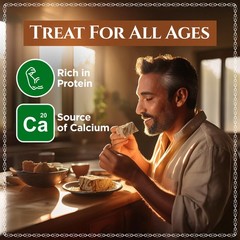 Halvah with Cocoa, 10.6oz, Turkish Halva, Tahini Halva