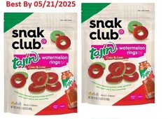 2-PK Snak Club Tajin Watermelon Rings Chili & Lime Gummy Snack, Jumbo pack 24 oz