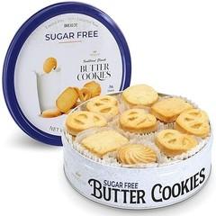 Sugar Free Butter Cookies – 36 Count Assorted Shortbread for Diabetics, 11oz