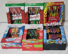 Large Candy Canes ~ 6 packs ~ Assorted Flavors ~ Large ~ Exp. 2027