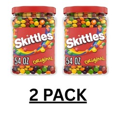 2 PACK – Skittles Original Chewy Candy Bulk Jar, 54 oz Great Price Free Shipping