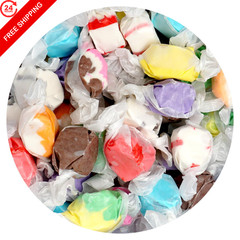 Salt Water Taffy Assorted Mix, 1 Pound Bulk Bag, 10 Flavors, 1