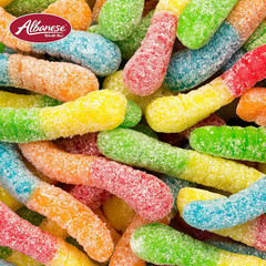 World’S Best Sour Mini Neon Gummi Worms | 4.5Lbs of Candy | 5 Super Sour Flavors