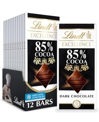 PACK OF 12 Lindt 85% Cocoa Dark Chocolate EXCELLENCE Bar – VALID EXPIRY DATES
