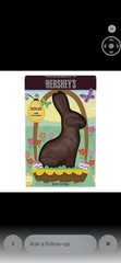 Hershey’s Solid Milk Chocolate Bunny 14 oz Box, Milk Chocolate Easter Candy