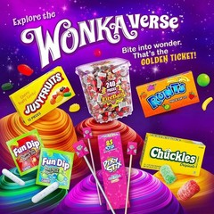Wonka Atomic Fireball, Candy, Cinnamon Flavor, Individually Wrapped 64.8oz 240ct