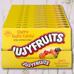 Pack of 12 Fruity Chewy Jujyfruits Candy Orange Lime Theater Box 5 oz Treats