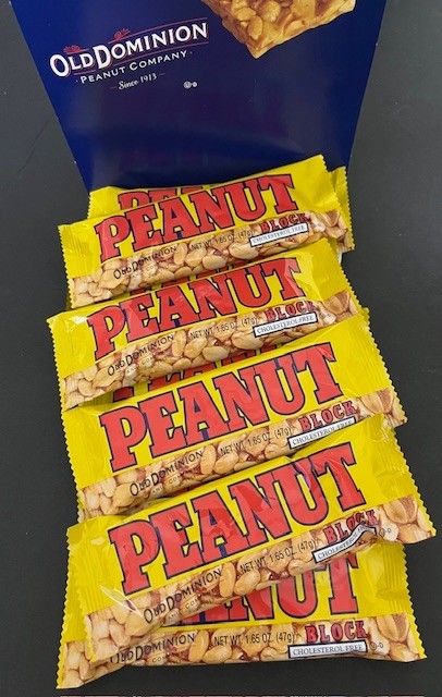 Old Dominion/Mascot -24 Peanut Block Bars Candy-Classic Sweet & Salty Flavor