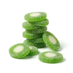 Sour Kiwi Slices Gummy Candy – Sweet & Tangy Sugar Coated Chewy Fruit Candy