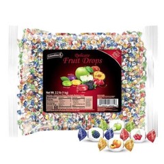 Colombina Delicate Fruit Filled Drops Individually wrapped hard candy in a bulk