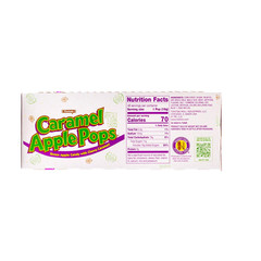 Caramel Apple Pops – Caramel Covered Green Apple Candy Lollipops – Bulk Gluten F