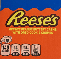 Nabisco Oreo Reese’s Peanut Butter Crème Cookie Crumbs Limited Edition Cookies