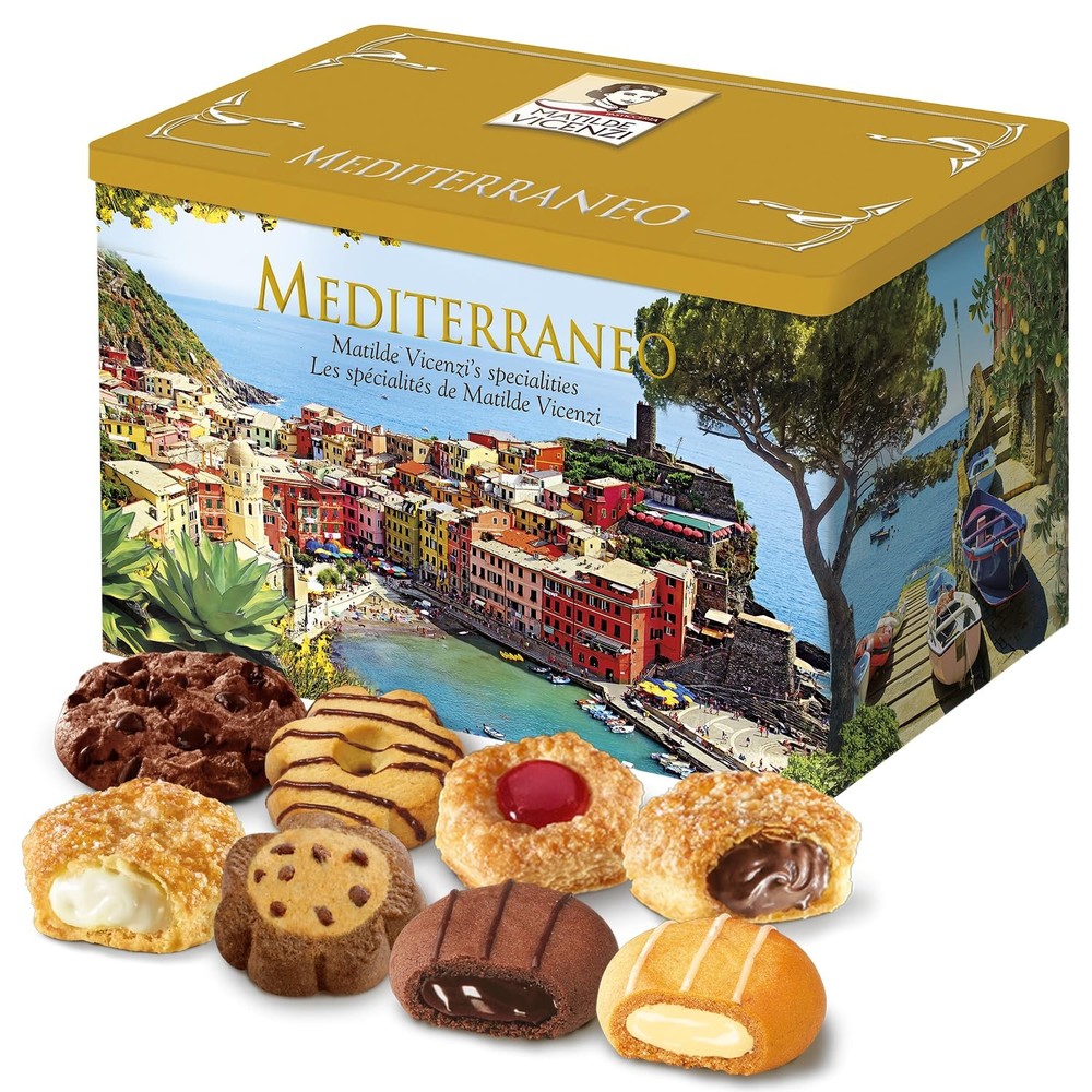 Matilde Vicenzi Mediterraneo Cookie Gift Tin Pastries & Cookies in Individua…