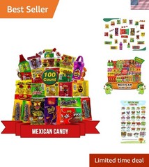 Authentic Mexican Hard Candy Family Pack – 100 Count of Delicious Flavors