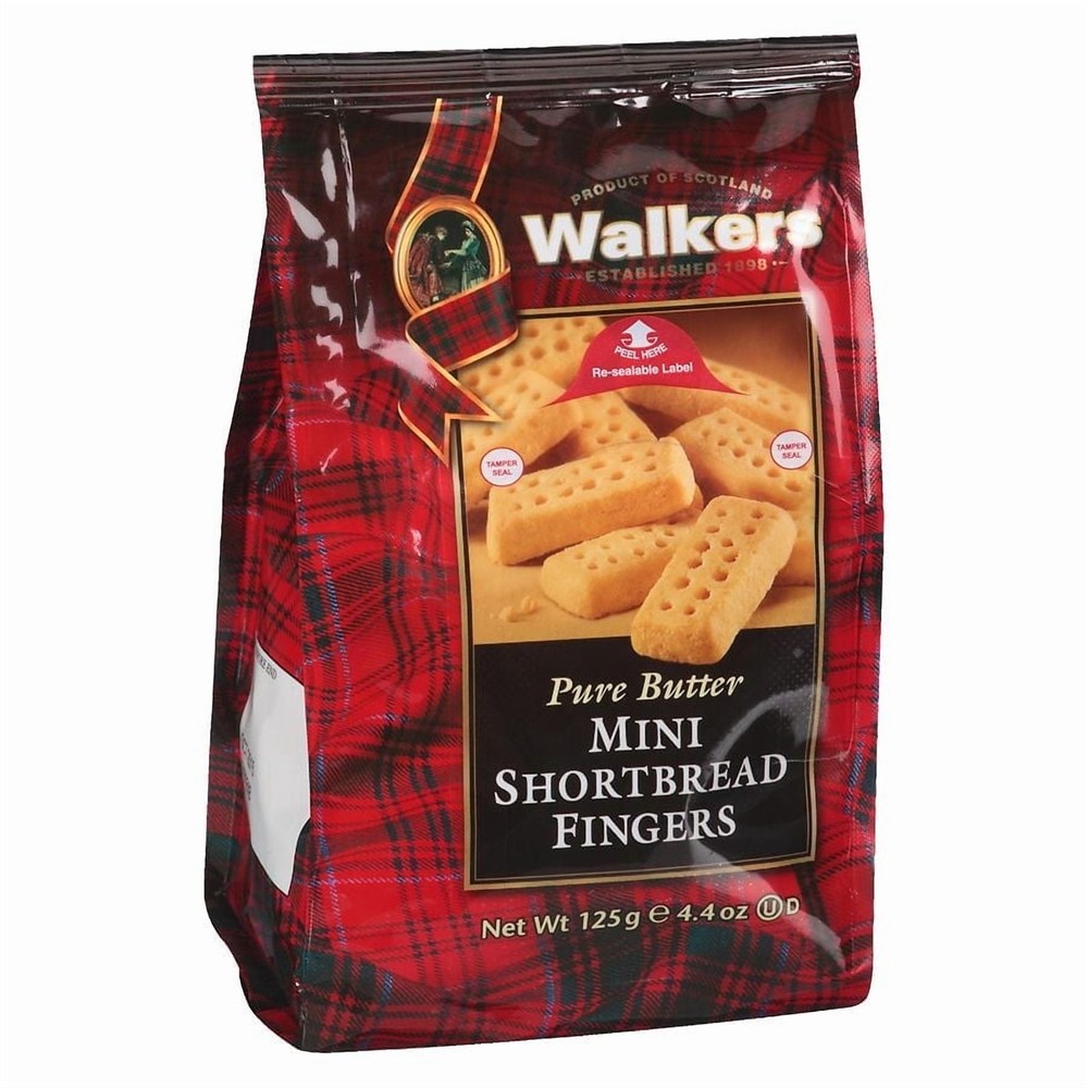 Walkers Shortbread Mini Fingers Cookies Butter, 4.4 oz