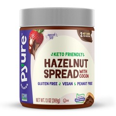 Pyure Keto Hazelnut Chocolate Spread | Sugar-Free, Low 13 Ounce (Pack of 1)