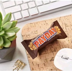 PayDay Chocolatey Snack Size Milk Chocolate Peanut Caramel Bars Bag BB:04/2026
