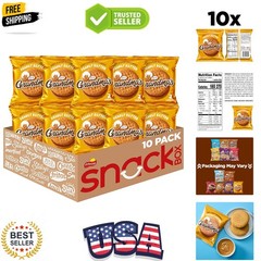 Grandma’s Cookies, Peanut Butter, 2.5 Ounce Pack of 10