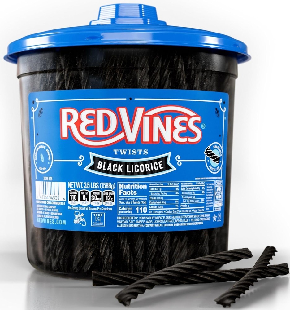 Indulge in 3.5 Lb Black Licorice Candy Twists – Soft & Chewy Delight