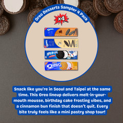 Oreo Desserts Sampler (4-Pack) | 4 Rare Asian Flavors from Taiwan and Korea