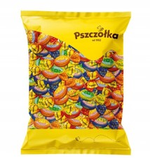 Pszczolka MUSSS FRUIT – Filled Caramels Fizzy Inside – Bag 1 KG / 35.2oz