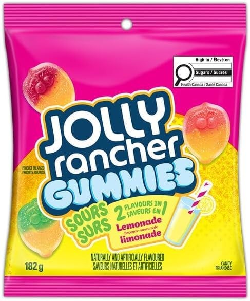 Jolly Rancher Gummies Sour Lemonade Stand 6.5oz Bag