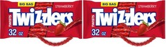 2 PACK -BB:JULY/26- TWIZZLERS Twists Strawberry Flavored Licorice Style, Chewy