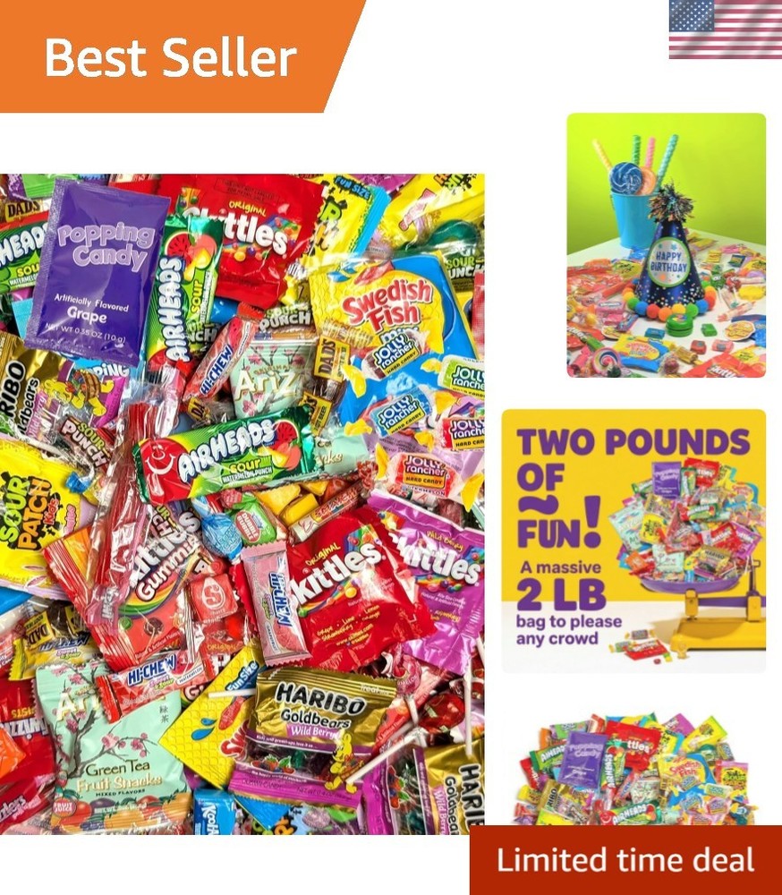 Ultimate Assorted Candy Party Mix – 2 LB Bag – Mega Variety Bulk Assortment -…