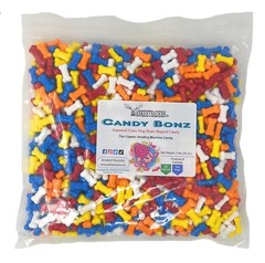 Candy Bonz, Assorted Dog Bone Shaped Candy 3, 2 lb bags (6 lbs) ~ YANKEETRADERS®