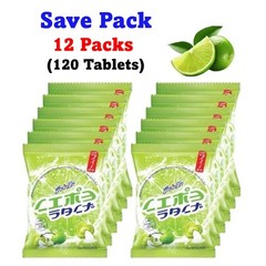 12x Sour Lemon Lime Candy Tablets Vitamin C Heartbeat Party Sour 120 Tablets
