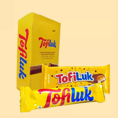 2 BOX TofiLuk Caramel Crunch Chocolate 24 x 33g Bars HALAL Crispy Candy EXPRESS