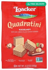 Loacker Quadratini Hazelnut Wafers 8.8 oz each 1 Item Per Order