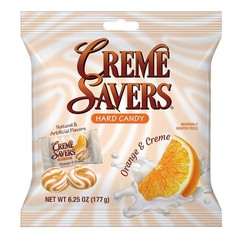 6.25oz Bag of Creme Savers Orange and Creme Candy – Sweet Guilt-Free Indulgence