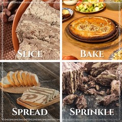 Halvah with Cocoa, 10.6oz, Turkish Halva, Tahini Halva