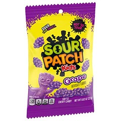 SOUR PATCH KIDS Grape Sour Gummy Candy 8.2 Oz Perfect for Parties Movies