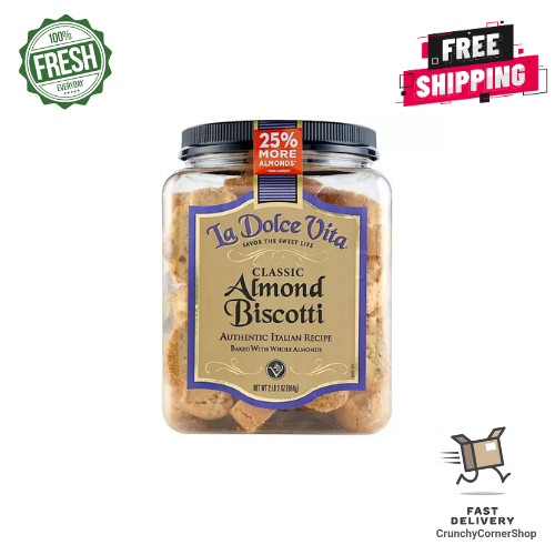 La Dolce Vita Classic Almond Biscotti (34 oz.) Fast Ship