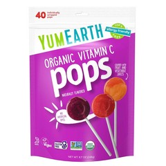 YumEarth Organic Vitamin C Pops Variety Pack, 40 Count (Pack of 1), Assorted