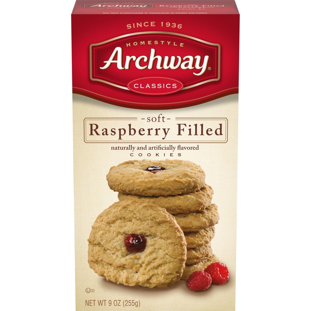 Archway Cookies, Raspberry Filled, 9 Oz 9 Ounce (Pack of 1),