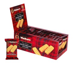 Walkers Shortbread Fingers Shortbread Cookies Snack Packs, 24 Count