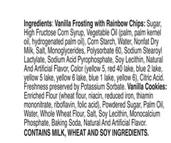 Dunkaroos Vanilla Cookies and Rainbow Chip Frosting 10 Count 10 oz